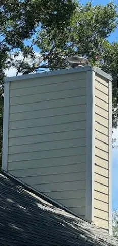 After: Chimney chase