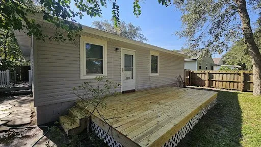 Wood deck