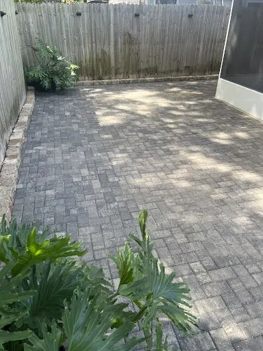Paver courtyard