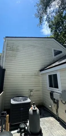 Before: Siding by the AC unit
