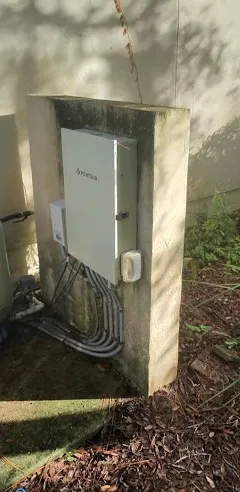 Before: Wall and electrical box